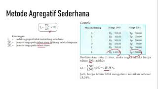 CARA MENGHITUNG INDEKS HARGA DAN INFLASI [upl. by Ariahaj847]