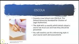 Introduction to the OSCOLA Referencing System [upl. by Nameloc67]