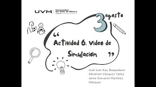 Actividad 6 Video de simulación [upl. by Annmaria]