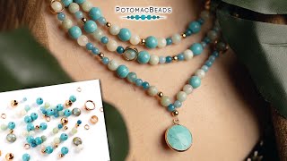 Making a Multi Strand Necklace  DIY Jewelry Making Tutorial by PotomacBeads [upl. by Traggat]