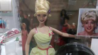 BARBIE COLLECTOR GREASE FRENCHY MUSICAL DOLL STAND BARBIE 30TH ANNIVERSARY BOX VIEW [upl. by Alliber]