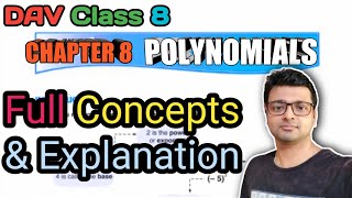 DAV Math  Class 8  Chapter 8  POLYNOMIALS  INTRODUCTION  By Art Of Mathematica [upl. by Cooper]