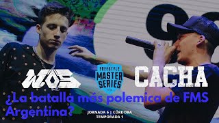 ¿La batalla MÁS POLEMICA de FMS Argentina Wos vs Cacha FMS Argentina 201819 [upl. by Prager]