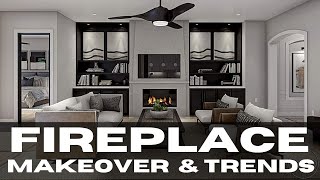 Modern Fireplace Makeover  Budget Friendly Fireplace Makeover Ideas  Fireplace Trends [upl. by Merriam]