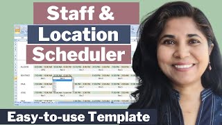 Weekly Staff Scheduling planner with shifts amp location assignments  Printable template [upl. by Godred]