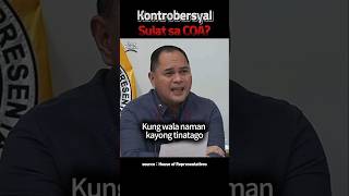 KONTROBERSYAL SULAT SA COA VPSara OVP OVPBudget [upl. by Anolahs]