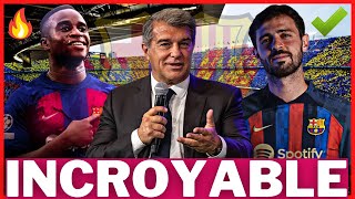 LE FC BARCELONE VA FAIRE UN MERCATO INCROYABLE  MOUKOKO ET BERNARDO SILVA AU BARÇA  LAPORTA GÉNIE [upl. by Otila398]