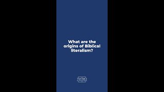 What are the origins of Biblical literalism [upl. by Nivlem569]