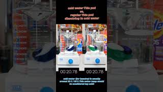 Cold Water Tide Pod vs Regular Tide Pod  Laundry Pod Racing laundry pods [upl. by Adnuahsal]