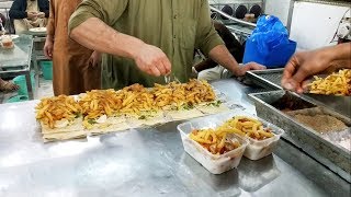 Faisal French Fries Burger And Mantu Making  Board Bazaar University Road  Pakistani Street Foods [upl. by Vey57]