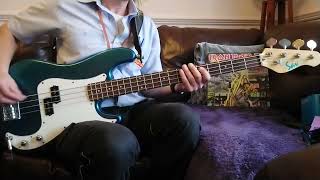 Saltcoats man plays quotThe Ides Of Marchquot by Iron Maiden Bass cover ironmaiden heavymetal basscover [upl. by Ahtenek]