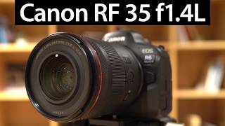 Canon RF 35mm f14L FIRST LOOKS vs EF 14L II vs RF 18 STM [upl. by Riva]