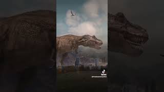 Tyrannosaurus Rex vs triceratops 2024 fight jurassicworld dinosaurs fighting trex triceratops [upl. by Yrehc]