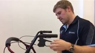 How to Adjust the Brakes on a Rollator [upl. by Llerroj]