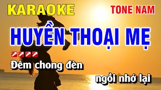 Karaoke Huyền Thoại Mẹ Tone Nam Nhạc Sống Dễ Hát  Hoàng Luân [upl. by Smoot]