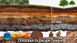 TERKURUNGG DI DALAM TANAH YANG TERBAKAR Akibat Menggali Sampai Tembus ke Gas Di Bawah Tanah [upl. by Yenohtna]