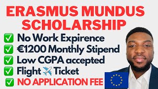 How to apply for Fully Funded Erasmus Mundus Scholarship 2024 [upl. by Eimmot138]