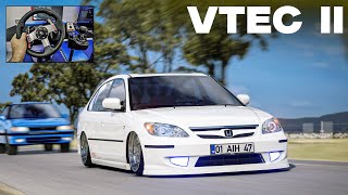 Honda Civic Vtec II ile Makaslıyoruz  ASSETTO CORSA [upl. by Ecinreb884]