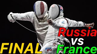 Tokyo 2021 FINAL France v Russia  Olympic Fencing  Mens Foil Team Highlights [upl. by Morel124]