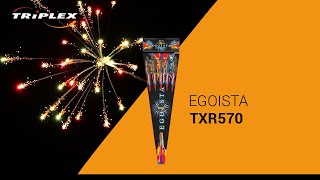 FAJERWERKI TXR570 RAKIETY EGOISTA F2 TRIPLEX FIREWORKS [upl. by Yengac]