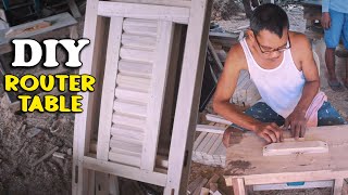 DIY ROUTER TABLE  MAGANDANG DESIGN NG DINING CHAIR  YOWA PANEL DOOR FINISHING [upl. by Vallonia330]