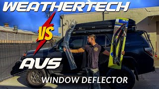 WeatherTech vs AVS Window Deflector  5th Gen 4Runner  Best Deflector [upl. by Gautious]