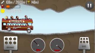 Hill Climb Racing  Cave 149m on Tourist Bus [upl. by Tenaj869]