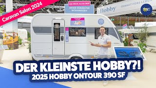 MESSENEUHEIT✨ 2025 Hobby ONTOUR 390 SF  Caravan Salon Düsseldorf 2024 × Camperland Bong [upl. by Leunamesoj]