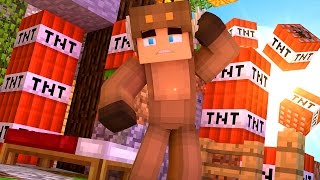 EXTREME TNT TROLL IN MINECRAFT BED WARS [upl. by Eylhsa]