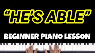 How To Play  Hes Able  Deitrick Haddon  Piano Tutorial  Lesson [upl. by Aerdnuahs]