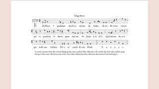 Magnificat Antiphon quotExtollens quaedam mulierquot for Vespers 3rd Sunday of Lent [upl. by Madancy369]