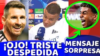 💣¡B00M💣 LEO MESSI sorprendido por BUSQUETS 🟥 Despedida de MBAPPÉ 🟥 RÉCORD de LAMINE YAMAL 🤯 [upl. by Dewain]