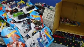 2014 E Hot Wheels Case USA Long Cards Factory Sealed Cases Unboxing [upl. by Mall]