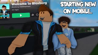 STARTING A NEW BLOXBURG MOBILE SERIES Part 1 [upl. by Dorsy206]