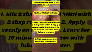 Glow Naturally with Multani Mitti amp Rose Water [upl. by Wandis]