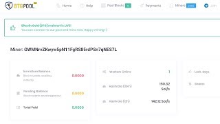How To Set Up And Start Mining Bitcoin Gold BTG  BTGPOOL  Claymore  BTG 270 [upl. by Nalorac]