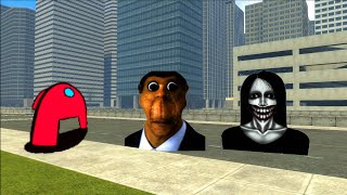 Kuchisake Onna And Obunga Scary Among Us Nextbot  Garrys Mod [upl. by Urbanus400]