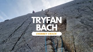 Tryfan Bach Chimney Crack DIF With Abseil [upl. by Calvinna]