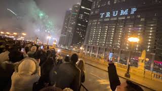 Chicago New Years eve 2022 Countdown and fireworks [upl. by Michaeu]