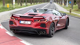 Chevrolet Corvette C8 Stingray  Acceleration Sounds amp Drag Races [upl. by Belita]