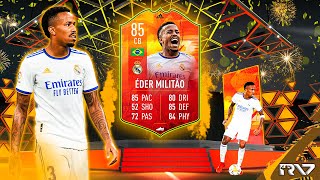 ¿MEJOR QUE MARQUINHOS Y VAN DIJK  EDER MILITAO ADIDAS NUMBERS UP 85 PLAYER REVIEW FIFA 22 ULTIMATE [upl. by Olnton592]