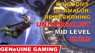 KINGDOMS OF AMALUR RERECKONING BUILD VERY HARD  UNIVERSALIST MIGHTFINESSESORCERY MID LEVEL [upl. by Ciccia]