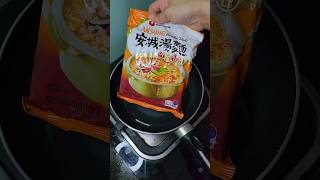 Nong Shim Instant Noodles Soup shortsspicynoodlesnoodlesnoodlesrecipe viral fyp [upl. by Gilus]