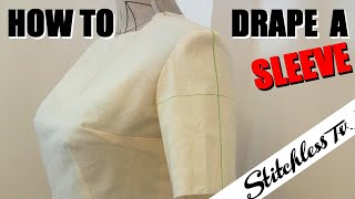 How to Drape a Sleeve or Add Sleeves [upl. by Bridie440]