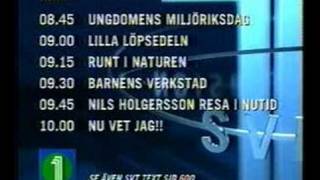 SVT1avslutning 1996 med SVTlåten [upl. by Eboh401]