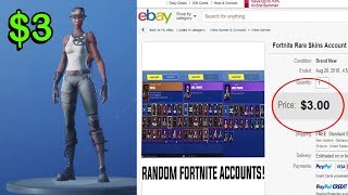 I HAVE THE RAREST ACCOUNT ON FORTNITE FOR ONLY 3 [upl. by Cassey]