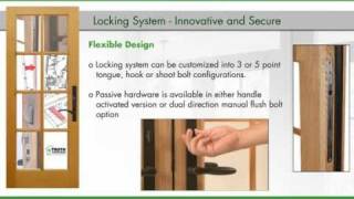 Sentry Patio Door System  Locks [upl. by Oflunra]