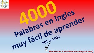 10 4000 easy words in English 901 to 1000 [upl. by Arlinda978]