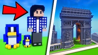 Je visite PENDANT 10 MINUTES TOUTES VOS CONSTRUCTIONS sur mon SERVEUR MINECRAFT [upl. by Inot]