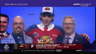 The 2024 QMJHL Entry Draft on Eastlink Community TV [upl. by Anes]